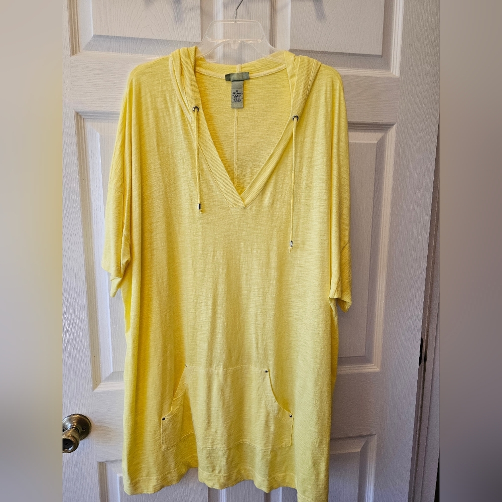 Catherines Yellow Hooded Top